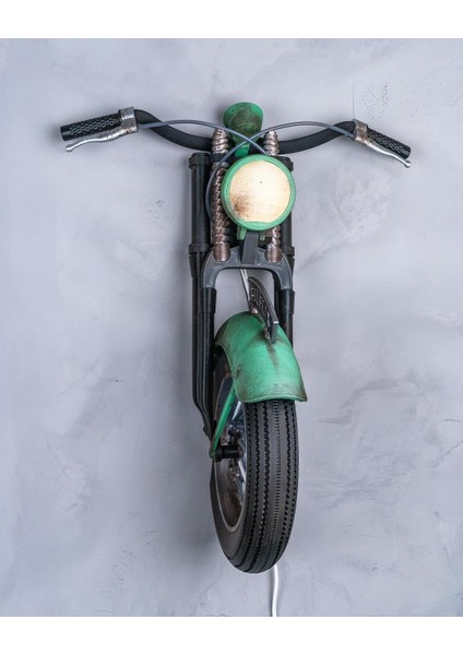 Road Rage Duvar Lambası – Retro Motosiklet Ön Tekerlek Tasarımı modelleri