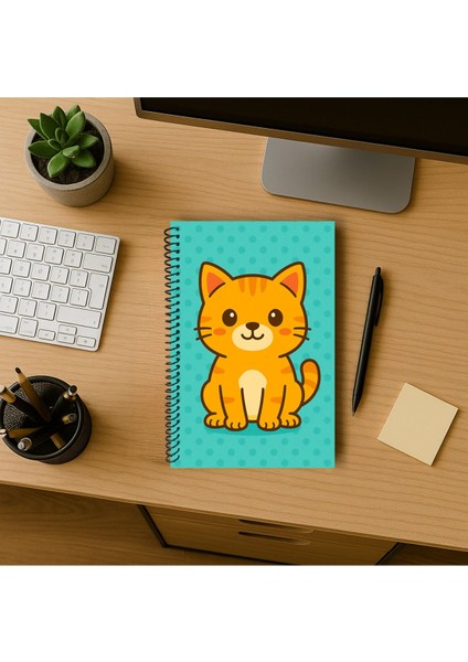 Kedili Defter A5 Çizgisiz