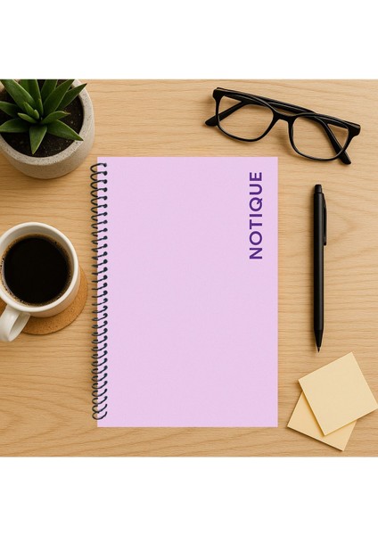Pastel Serisi Kareli Defter