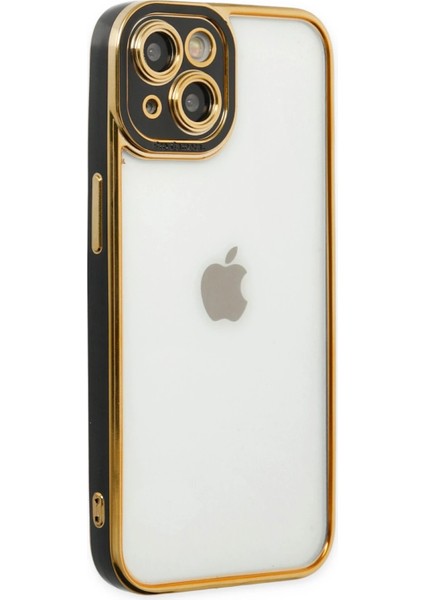 Apple iPhone 14 Plus Kılıf Liva Lens Silikon - Siyah Zrnet