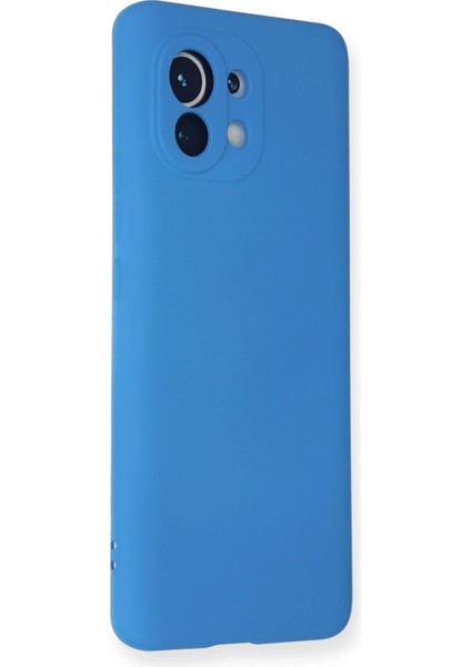 Xiaomi Mi 11 Kılıf Nano Içi Kadife Silikon - Mavi Zrnet