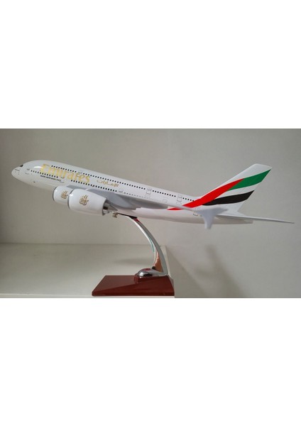 Metal Emirates Standlı Uçak Biblo