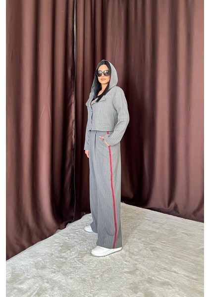 Grip&hug Gri Yanlardan Şeritli Garnili Pantolon fiyatları