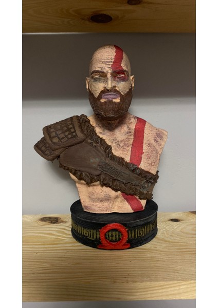 22 cm Kratos Büst Figür