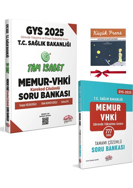 2025 Gys Sağlık Bakanlığı Memur Vhki Tam Isabet Soru Bankası ve Çözümlü 777 Soru Bankası Seti