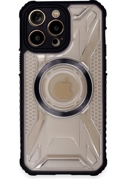 Apple iPhone 14 Pro Kılıf Prag Magneticsafe Kapak - Siyah Zrnet