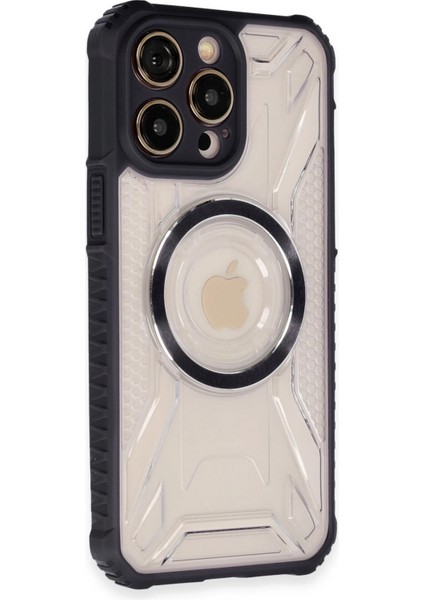 Apple iPhone 14 Pro Kılıf Prag Magneticsafe Kapak - Siyah Zrnet