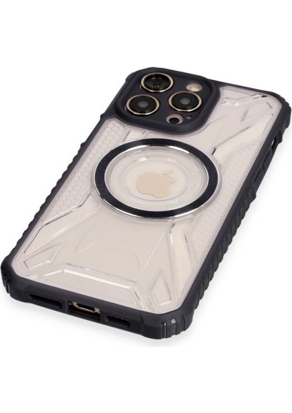 Apple iPhone 14 Pro Kılıf Prag Magneticsafe Kapak - Siyah Zrnet