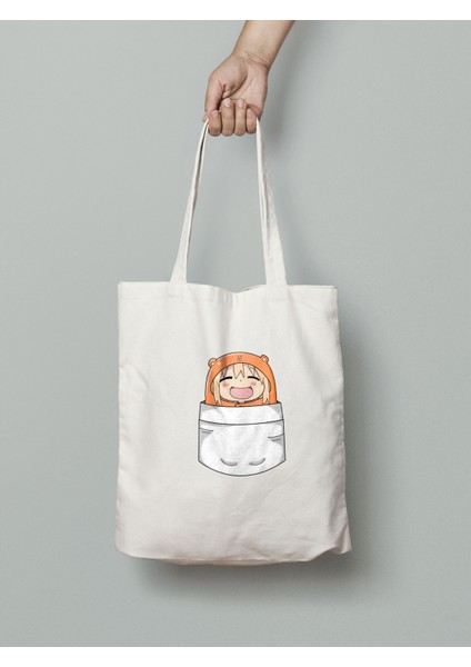 Umaru Doma Bez Çanta 35X40CM - Anime Çanta - Tote Bag