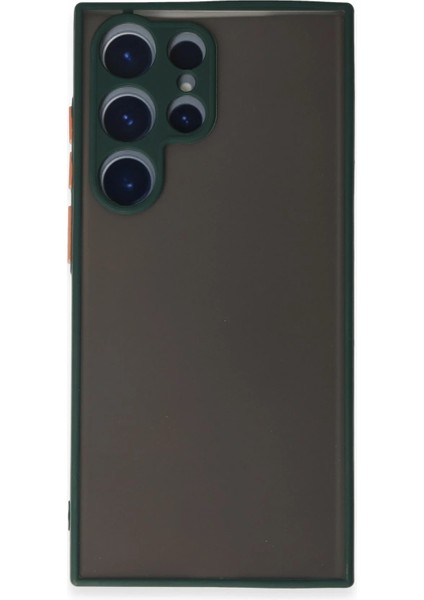 Samsung Galaxy S22 Ultra Kılıf Montreal Silikon Kapak - Yeşil Zrnet