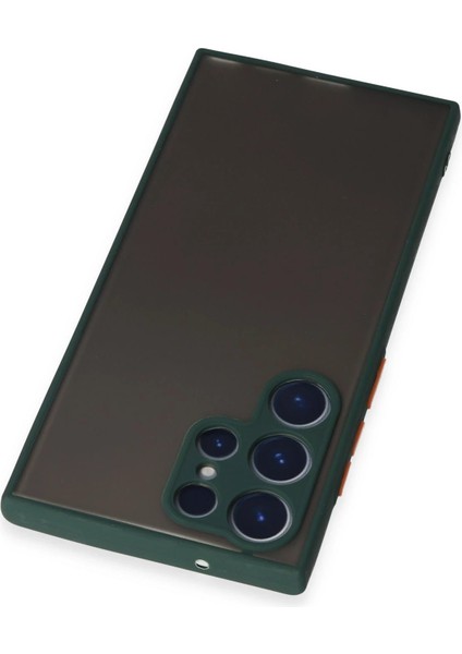 Samsung Galaxy S22 Ultra Kılıf Montreal Silikon Kapak - Yeşil Zrnet