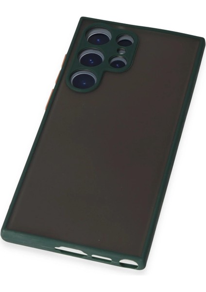 Samsung Galaxy S22 Ultra Kılıf Montreal Silikon Kapak - Yeşil Zrnet