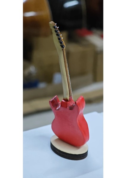 Minyatür Hediyelik Masa Üstü Elektro Gitar