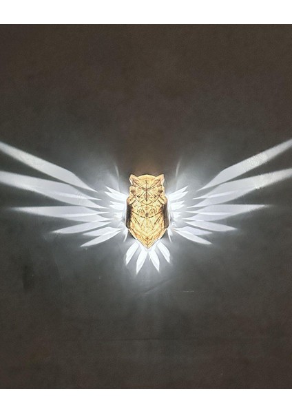 Baykuş Gece Lambası - Aplik Duvar Lambası