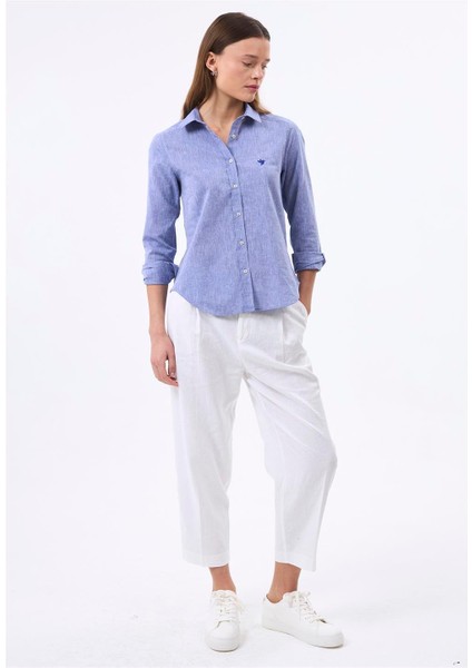 Kadın Uzun Kol Keten Gömlek fiyatları