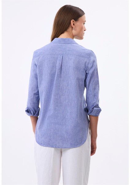 Kadın Uzun Kol Keten Gömlek fırsatları