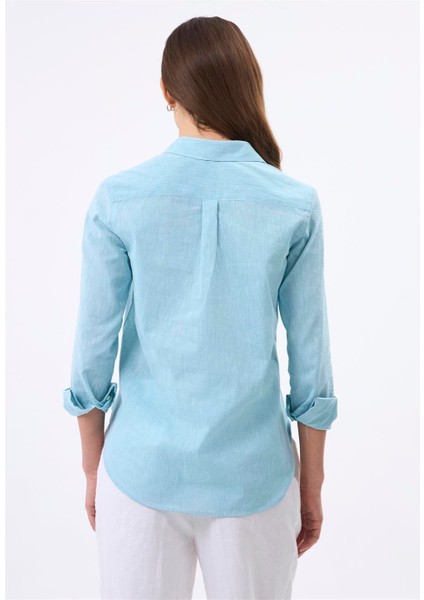 Kadın Uzun Kol Keten Gömlek fırsatları