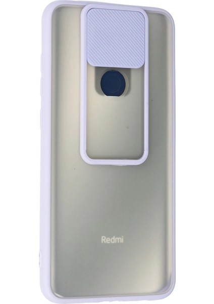 Xiaomi Redmi Note 9 Kılıf Palm Buzlu Kamera Sürgülü Silikon - Lila Zrnet