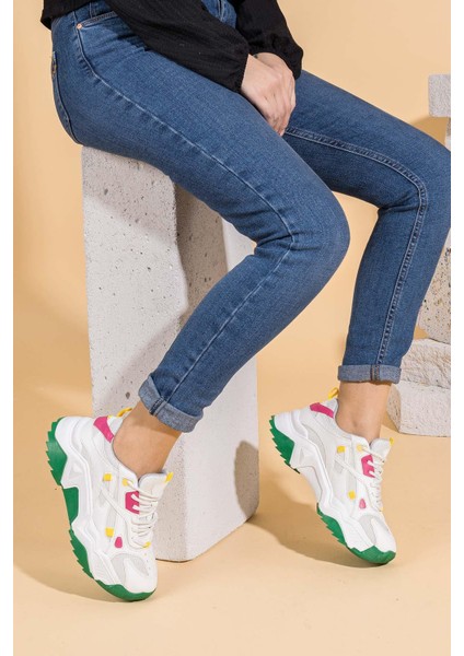 Rentın Kadın Beyaz Multi Kadın Spor Ayakkabı fırsatları