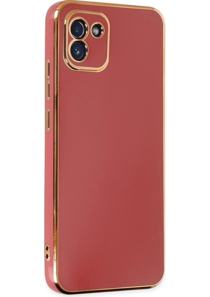 Samsung Galaxy A03 Kılıf Volet Silikon - Kırmızı Zrnet