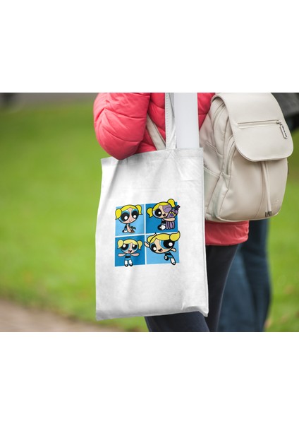 Powerpuff Girls Bubbles Bez Çanta 35X40CM - Tote Bag fiyatları