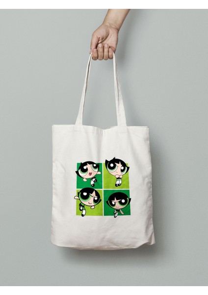 Powerpuff Girls Buttercup Bez Çanta 35X40CM - Tote Bag