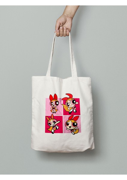 Powerpuff Girls Blossom Bez Çanta 35X40CM - Tote Bag