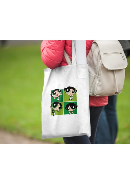 Powerpuff Girls Buttercup Bez Çanta 35X40CM - Tote Bag fiyatları