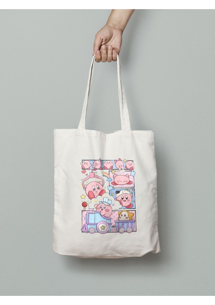 Kirby Bez Çanta 35X40CM - Anime Çanta - Tote Bag