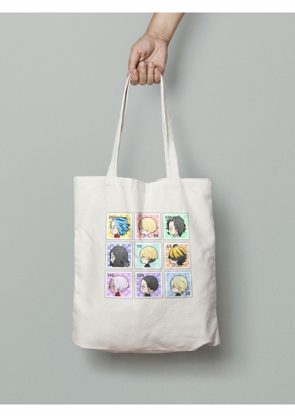Tokyo Revengers Bez Çanta 35X40CM - Anime Çanta - Tote Bag- Sevimli Çanta