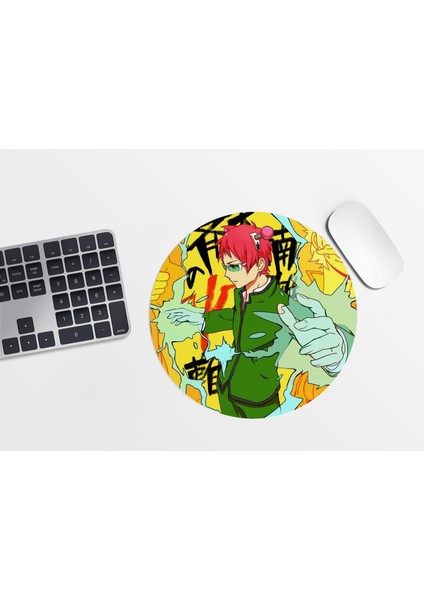 Saiki Kusuo No Psi-Nan Yuvarlak Mousepad - 20CM - Anime