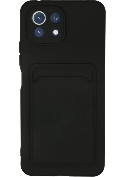 Xiaomi Mi 11 Kılıf Kelvin Kartvizitli Silikon - Siyah Zrnet