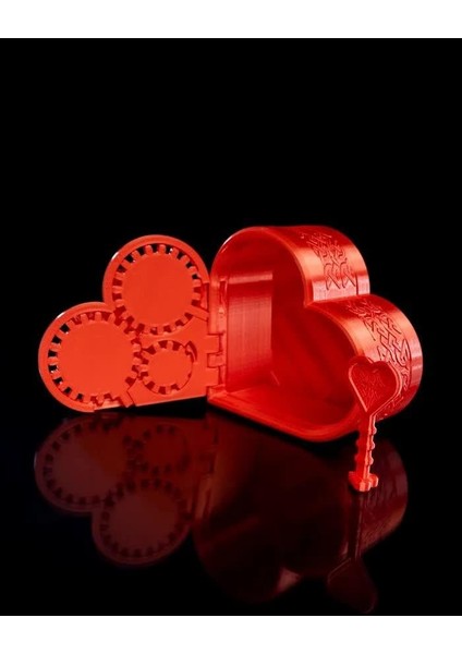 Çark Kilitli Kalpli Hediyelik Kutu modelleri