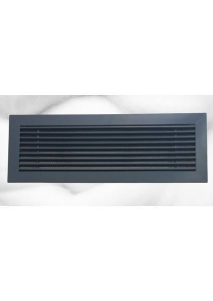 49X14 Lineer Şömine Dolap Havalandırma Menfezi Antrasit 7016 Fırın Boyalı
