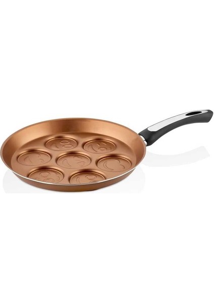 Redio 28CM Emoji Pankek Tavası Bakır