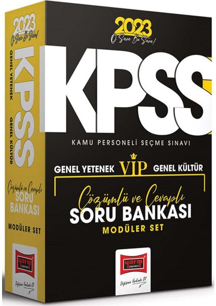Yayınları 2023 Kpss Genel Yetenek - Genel Kültür Tüm Dersler Tamamı Çözümlü Modüler Soru Bankası Seti