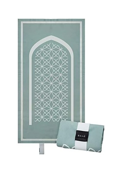 Taşınabilir Dua Matı, Seyahat Namaz Matı, Katlanabilir Dua Matı, Müslümanlar Için Mükemmel Bir Hediye (Yosun Yeşili)