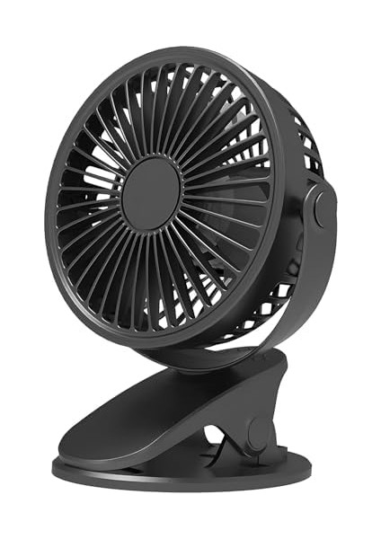 Sıkıştırmalı Şarj Edilebilir 3 Kademe Taşınabilir Kıskaçlı Mini Fan Sessiz Vantilatör Soğutma