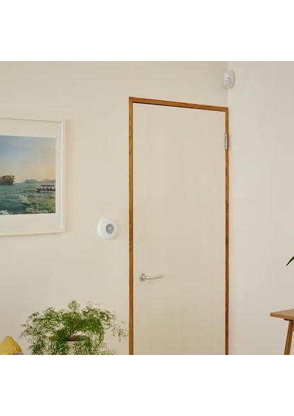 - Iç Mekan Hareket Sensörü - AL-PIR-1A-V1, Yale Akıllı Alarm Aksesuarı, 12 M Hareket Tespit Menzili, Evcil Hayvan Dostu, Eş Zamanlı Uyarı, Yale Horizon Teknolojisi, 1 Km Menzil, Kolay Montaj