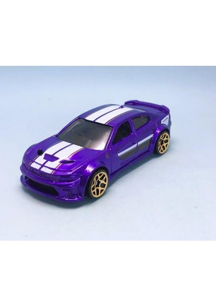 Wheels - ´20 Dodge Charger Hellcat - Then And Now 7/10 - HKJ45 - Short Card - Lila Metalik - Srt - Mattel 2023