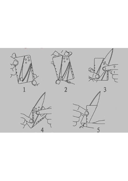 Kredi Kartı Şeklinde Bıçak,cardsharp,deri Kartlık Hediyeli