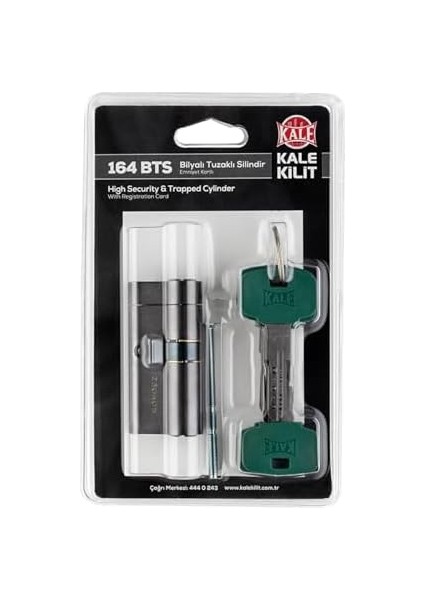 Kale 164 Bts Bilyalı Tuzaklı Silindir Emniyet Kartlı