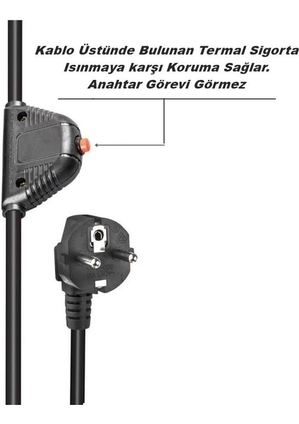 Akım Korumalı Grup Priz, 5 Li Priz,1.5 Metre Kablolu, 3 USB Li 3000W, 16 Amper, Kablo Üstünde Termal Koruma Sigortalı, Çocuk Korumalı, Topraklı (Sıyah-5)