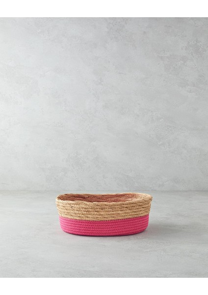 Home Colorful Lines Kağıt Ip Sepet Pembe