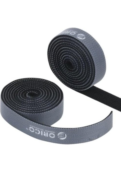 Kablo Düzenleyici Cırt Bant Siyah, 1 Metre, Cbt-1s
