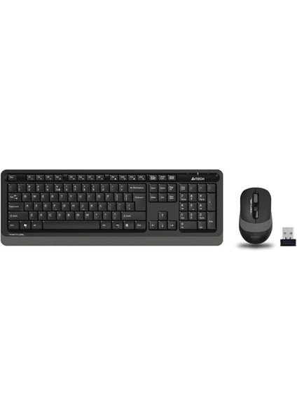 A4 Tech FG1010 Kablosuz Q Trk Optic Mouse Siyah/gri Multimedya Klavye - Mouse Set