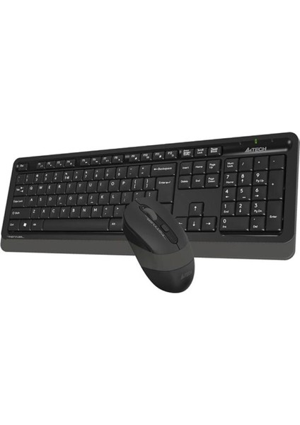 A4 Tech FG1010 Kablosuz Q Trk Optic Mouse Siyah/gri Multimedya Klavye - Mouse Set