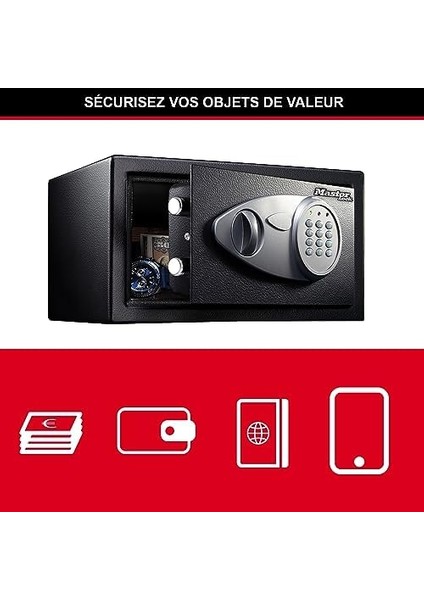 Lock Şifreli Kasa, Elektronik Kombinasyon, 11 L, 19,4 x 29 x 26,4 cm