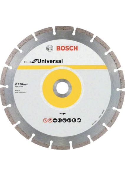 Ekonomik Elmas Bıçak 230 mm 10 Lu Segmanlı Eco For Universal - 2608615044