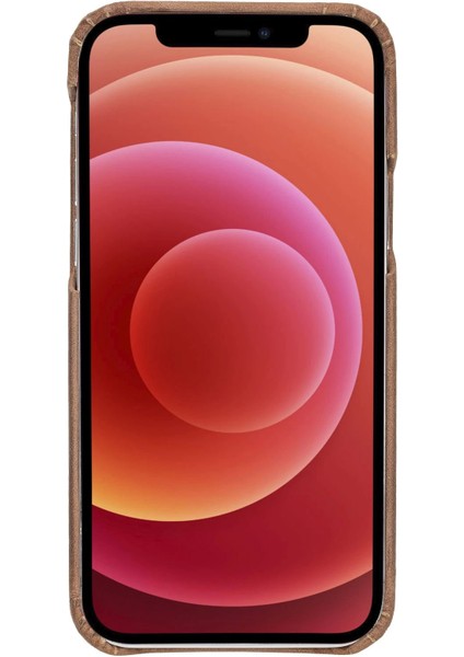 Apple iPhone 12 Pro Uyumlu Deri Arka Kapak F360 G2 Antik Kahve